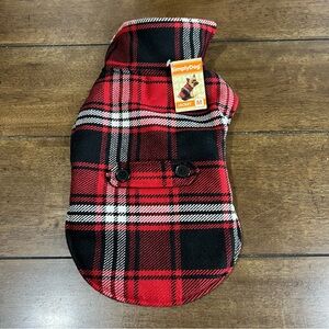SimplyDog Red Plaid Dog Jacket